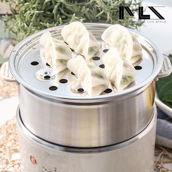 미라스 스텐2단 계란찜기 멀티쿠커 전기찜기 MS-600SA