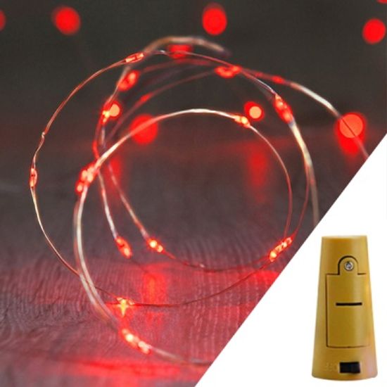 스트링라이트 와인코르크 레드_코퍼 와이어