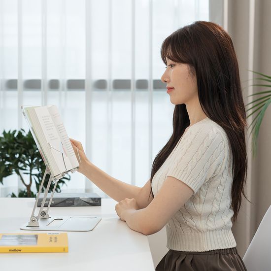 프로살림 투명독서대 높이조절 책받침대 컨시어북