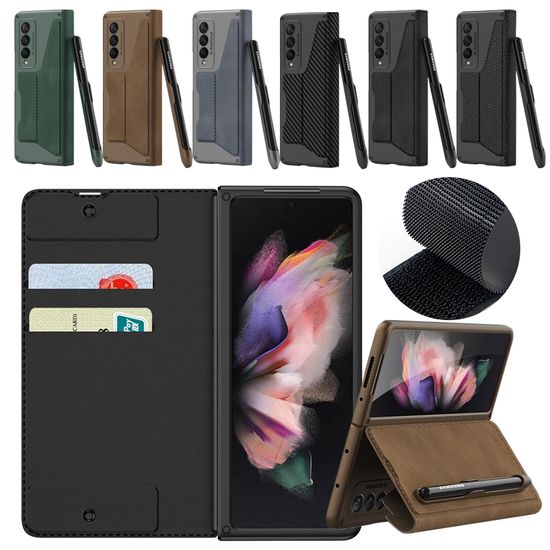 갤럭시 z폴드4 z폴드3 홀더 펜 수납 카드 지갑 케이스