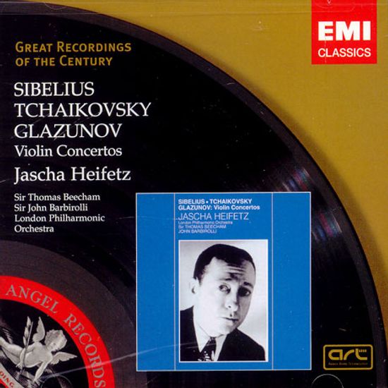 VIOLIN CONCERTOS/ JASCHA HEIFETZ, THOMAS BEECHAM [GREAT RECORDINGS OF THE CENTURY]