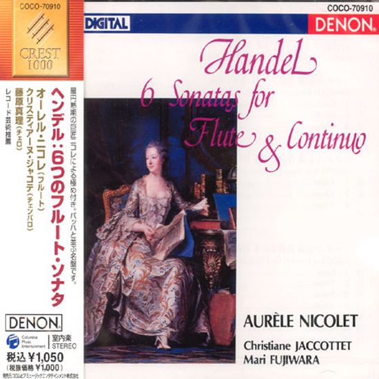 6 SONATAS FOR FLUTE & CONTINUO/ AURELE NICOLET