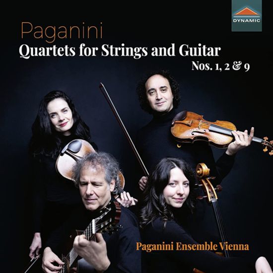 QUARTETS FOR STRINGS & GUITAR NOS.1, 2 & 9/ PAGANINI ENSEMBLE VIENNA [파가니니: 현과 기타를 위한 사중주 1, 2, 9번 - 파가니니 앙상블 비엔나]