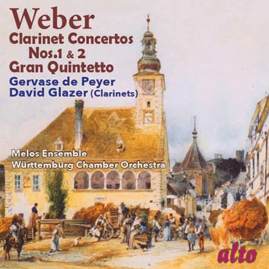 CLARINET CONCERTOS NOS.1 & 2 & GRAN QUINTETTO/ GERVASE DE PEYER, DAVID GLAZER [베버: 클라리넷 협주곡 1 & 2번]
