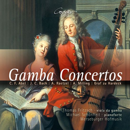 GAMBA CONCERTOS/ THOMAS FRITZSCH, MICHAEL SCHONHEIT [밀링, 아벨, 하르데크, JC바흐: 감바 협주곡과 소나타 - 토마스 프리슈]