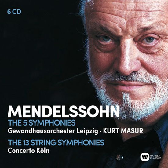 THE 5 SYMPHONIES & THE 13 STRING SYMPHONIES/ KURT MASUR [멘델스존: 교향곡 전집 - 쿠르트 마주어]