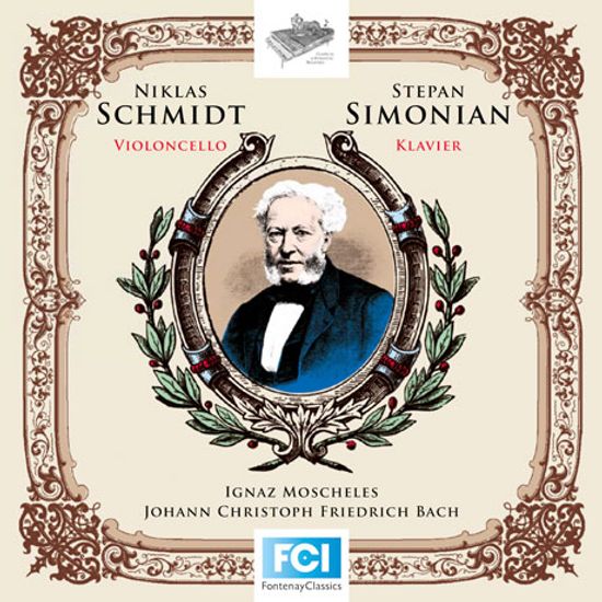 WORKS FOR CELLO AND PIANO/ NIKLAS SCHMIDT, STEPHAN SIMONIAN [모셸레스: 첼로와 피아노를 위한 바흐 <평균율 클라비어 곡집>편곡]