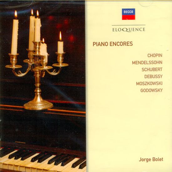 PIANO ENCORES/ JORGE BOLET