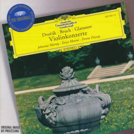 VIOLIN CONCERTOS/ JOHANNA MARTZY, ERICA MORINI, FERENC FRICSAY [THE ORIGINALS] [드보르작, 브루흐, 글라주노프: 바이올린 협주곡 - 모리니, 마르치]