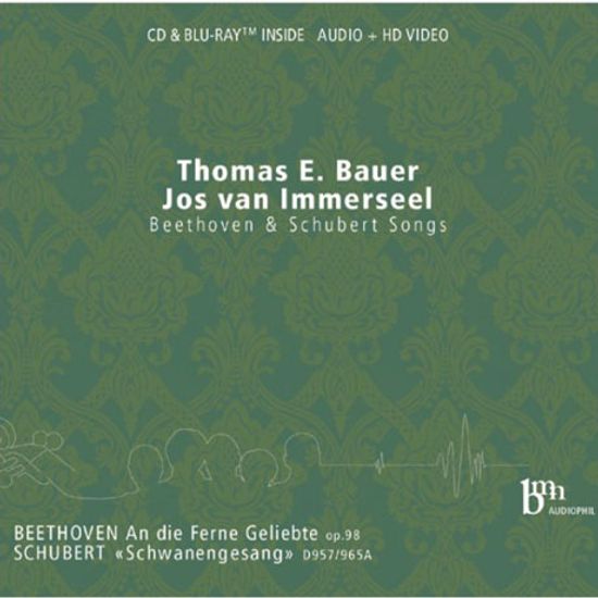 SONGS/ THOMAS E. BAUER, JOS VAN IMMERSEEL [CD+BDA] [베토벤: 멀리 있는 연인에게 & 슈베르트: 백조의 노래]
