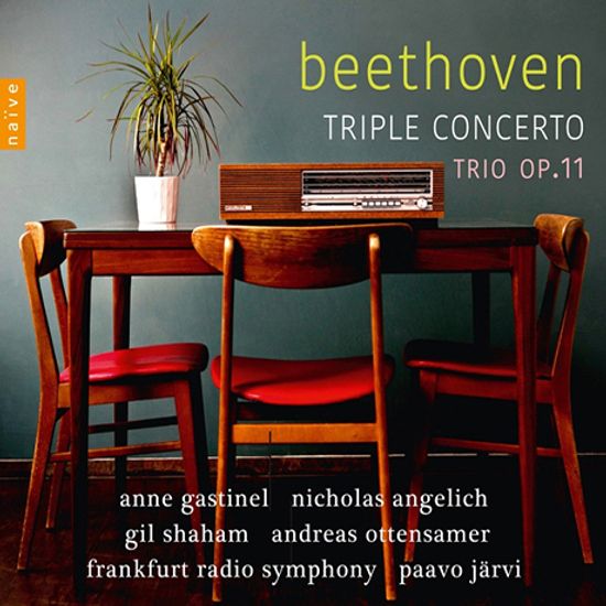 TRIPLE CONCERTO & TRIO OP.11/ GIL SHAHAM, ANNE GASTINEL, ANDREAS OTTENSAMER, PAAVO JARVI [베토벤: 3중 협주곡, 피아노 3중주 - 파보 야르비]