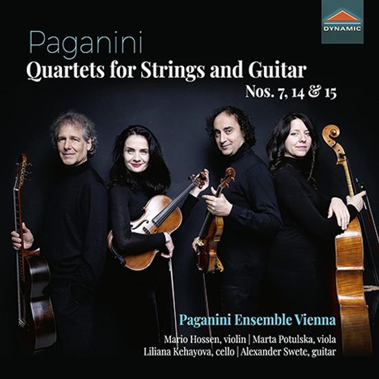 QUARTETS FOR STRINGS AND GUITAR/ PAGANINI ENSEMBLE VIENNA [파가니니: 현과 기타를 위한 4중주 7, 14 & 15 - 파가니니 앙상블 빈]