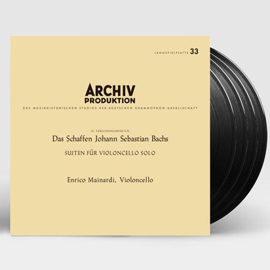 SIX CELLO SUITES/ ENRICO MAINARDI [바흐: 무반주 첼로 모음곡 - 마이나르디] [ANALOGPHONIC 180G LP]