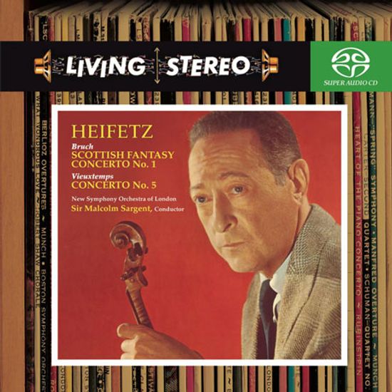 VIOLIN CONCERTO NO.1, SCOTTISH FANTASY & CONCERTO NO.5/ JASCHA HEIFETZ, MALCOM SARGENT [SACD HYBRID] [브루흐 & 비외탕: 바이올린 협주곡 - 하이페츠, 사전트]