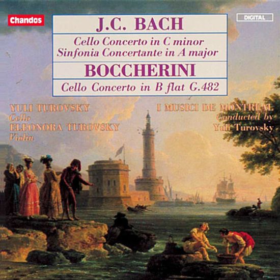 CELLO CONCERTOS & SINFONIA CONCERTANTE/ ELEONORA TUROVSKY, YULI TUROVSKY [J.C. 바흐 & 보케리니: 첼로 협주곡 - 율리 투로프스키]