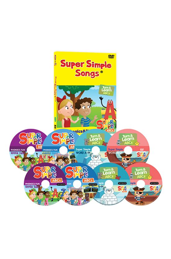 뉴 슈퍼심플송 8종세트 [4DVD+4CD] [NEW SUPER SIMPLE ABC PHONICS & WORD]