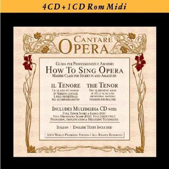 CANTARE OPERA: HOW TO SING OPERA/ PAOLO ANTOGNETTI [4CD+CD-ROM]