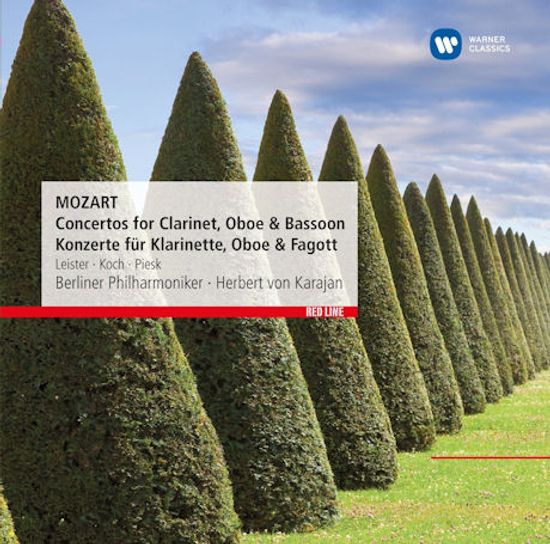 CONCERTOS FOR CLARINET, OBOE & BASSOON/ KARL LEISTER, HERBERT VON KARAJAN [RED LINE] [모차르트: 클라리넷, 바순, 오보에 협주곡]