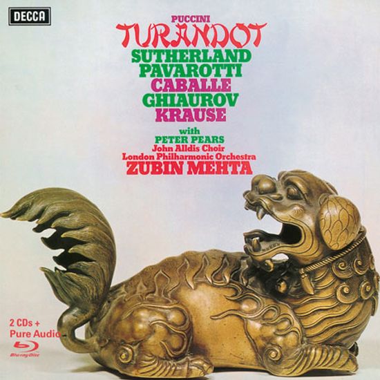 TURANDOT/ ZUBIN MEHTA [2CD+BLU-RAY AUDIO] [푸치니: 투란도트]