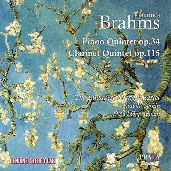 PIANO QUINTET OP.34 & CLARINET QUINTET OP.115/ BUDAPEST QUARTET, RUDOLF SERKIN, DAVID OPPENHEIM [브람스: 피아노 오중주, 클라리넷 오중주 - 부다페스트 현악 사중주단, 제르킨, 오펜하임]