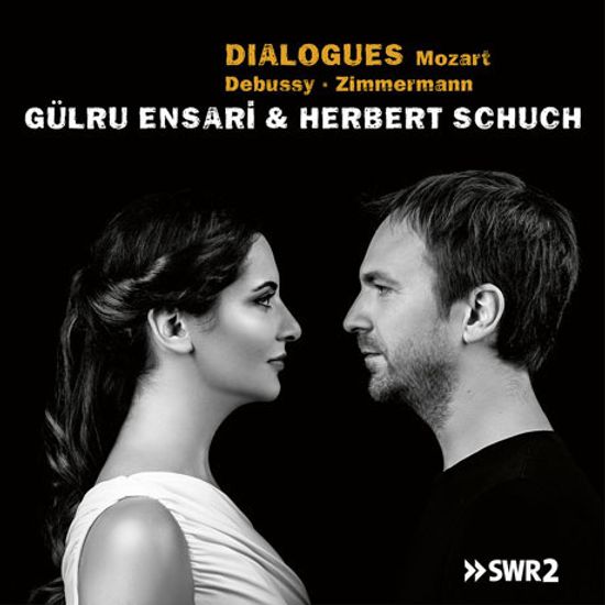 DIALOGUES: MUSIC FOR PIANO/ GULRU ENSARI, HERBERT SCHUCH [모차르트, 드뷔시, 침머만: 피아노 듀오 작품집 - 귈루 엔사리, 헤르베르트 슈흐]