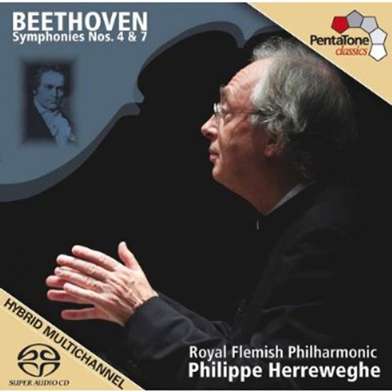 SYMPHONIES NOS.4 & 7/ PHILIPPE HERREWEGHE [SACD HYBRID] [베토벤: 교향곡 4, 7번 - 필립 헤레베헤]