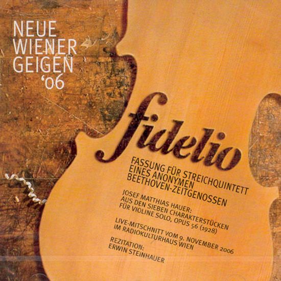 FIDELIO: FASSUNG FUR STREICHQUINTETT/ JOSEF MATTHIAS HAUER [베토벤 피델리오: 현악 오중중 편곡-첫녹음]