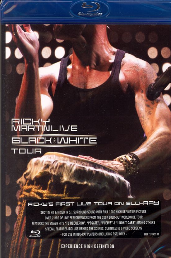 리키 마틴: 라이브 블랙 & 화이트 투어 [RICKY MARTIN: LIVE BLACK AND WHITE TOUR] [블루레이 전용플레이어 사용]