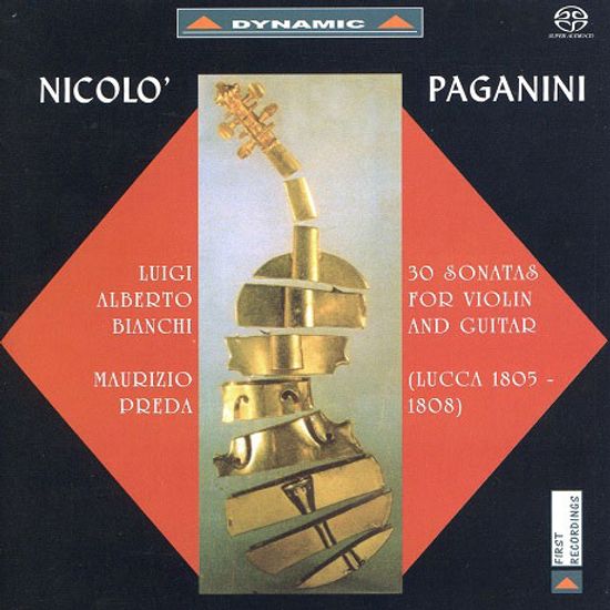 30 SONATAS FOR VIOLIN AND GUITAR/ LUIGI ALBERTO BIANCHI, MAURIZIO PREDA [SACD HYBRID] [파가니니: 바이올린과 기타를 위한 30개의 소나타]