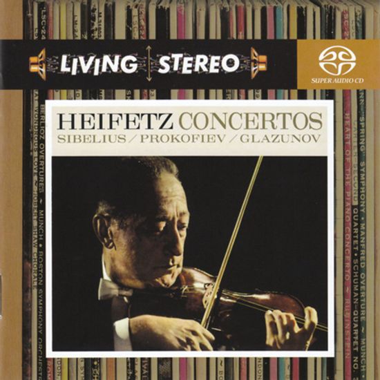 VIOLIN CONCERTOS/ JASCHA HEIFETZ [SACD HYBRID] [LIVING STEREO] [시벨리우스, 프로코피에프, 글라주노프: 바이올린 협주곡 - 하이페츠]