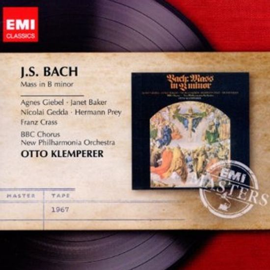MASS IN B MINOR/ OTTO KLEMPERER [EMI MASTERS]