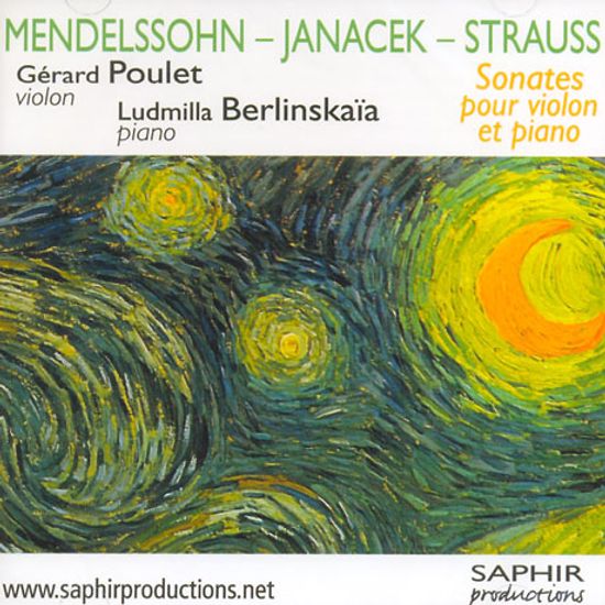 SONATES POUR VIOLIN ET PIANO/ GERARD POULET/ LUDMILLA BERLINSKAIA