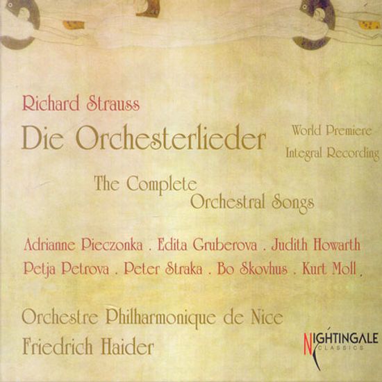 DIE ORCHESTERLIEDER/ FRIEDRICH HAIDER