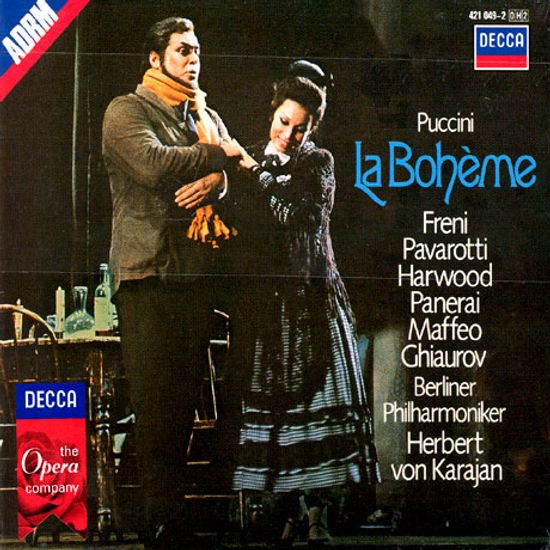 LA BOHEME/ MIRELLA FRENI, LUCIANO PAVAROTTI, HERBERT VON KARAJAN