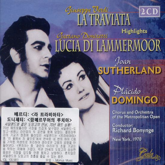 LA TRAVIATA/ PLACIDO DOMINGO/ JOAN SUTHERLAND/ RICHARD BONYNGE