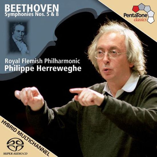 SYMPHONIES NOS.5 & 8/ PHILIPPE HERREWEGHE [SACD HYBRID] [베토벤: 교향곡 5, 8번 - 필립 헤레베헤]