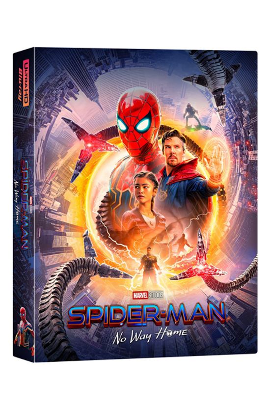 스파이더맨: 노 웨이 홈 4K UHD+BD [B1 렌티큘러 풀슬립 스틸북 넘버링 한정판] [SPIDER-MAN: NO WAY HOME]