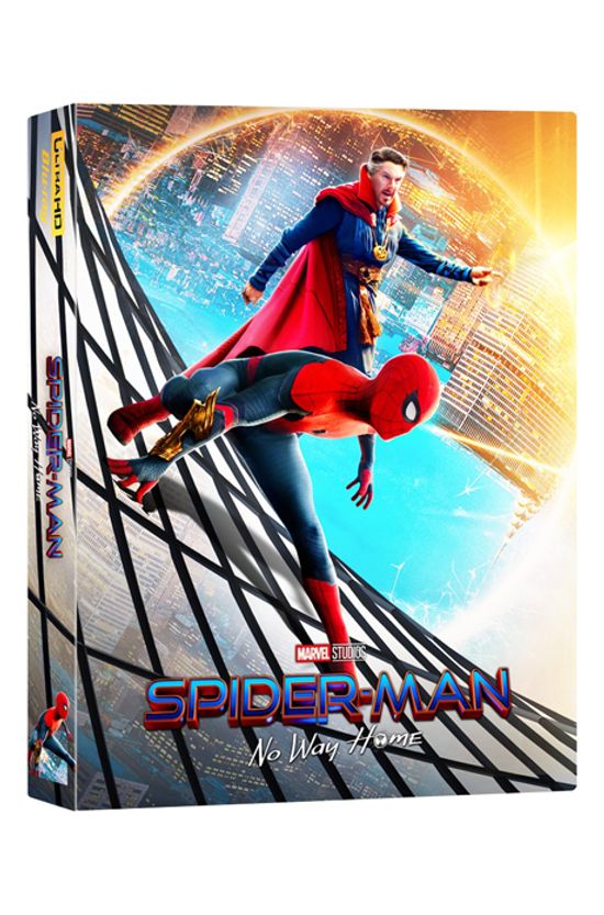 스파이더맨: 노 웨이 홈 4K UHD+BD [B2 렌티큘러 풀슬립 스틸북 넘버링 한정판] [SPIDER-MAN: NO WAY HOME]