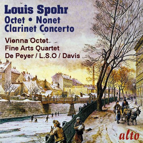 OCTET, NONET & CLARINET CONCERTO/ VIENNA OCTET, FINE ARTS QUARTET, COLIN DAVIS [슈포어: 육중주 , 9중주, 클라리넷 협주곡 1번]