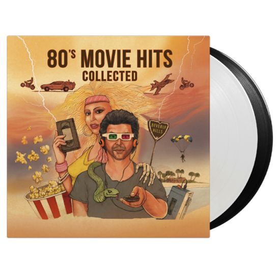 80`S MOVIE HITS COLLECTED [180G BLACK & WHITE LP]