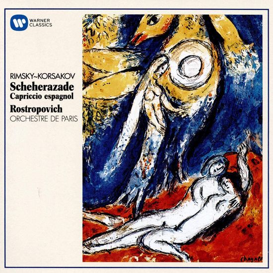 SCHEHERAZADE & CAPRICCIO ESPAGNOL/ MSTISLAV ROSTROPOVICH [ORIGINAL JACKET] [림스키-코르사코프: 셰헤라자데, 스페인 기상곡]