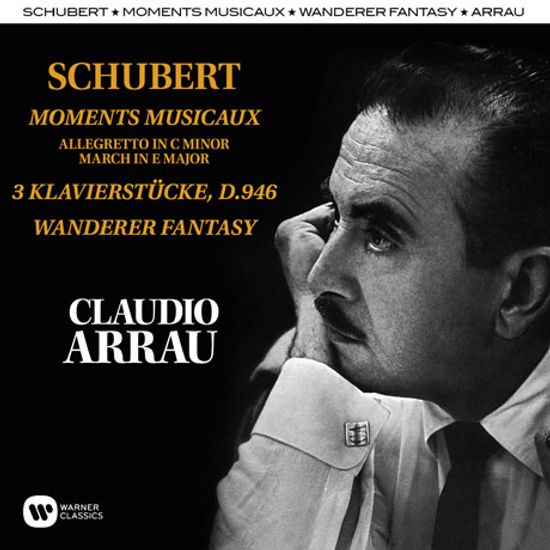 MOMENTS MUSICAUX, 3 KLAVIERSTUCKE, WANDERER FANTASY/ CLAUDIO ARRAU [ORIGINAL JACKET] [클라우디오 아라우: 슈베르트 방랑자 환상곡 외]