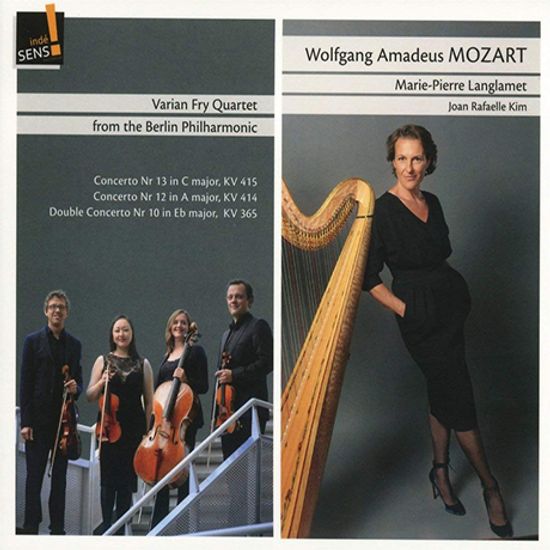 CONCERTOS/ VARIAN FRY QUARTET, MARIE PIERRE LANGLAMET [모차르트: 피아노 협주곡 10, 12, 13번 (하프와 현악사중주) | 마리-피에르 랑글라메]