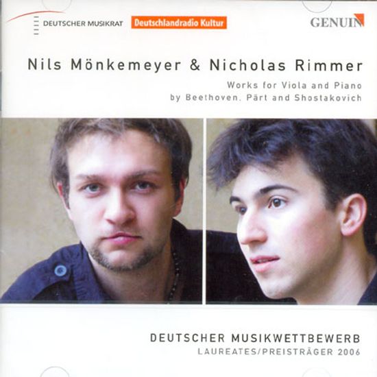 WORKS FOR VIOLA AND PIANO/ NILS MONKEMEYER/ NICHOLAS RIMMER