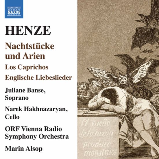 NACHTSTUCKE UND ARIEN, LOS CAPRICHOS & ENGLISCHE LIEBESLIEDER/ JULIANE BANSE, MARIN ALSOP [헨체: 야상곡과 아리아, 로스 카프리초스, 영국의 사랑 노래]