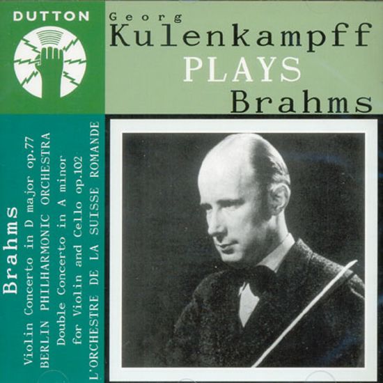GEORG KULENKAMPFF PLAYS BRAHMS/ HANS SCHMIDT-ISSERSTEDT