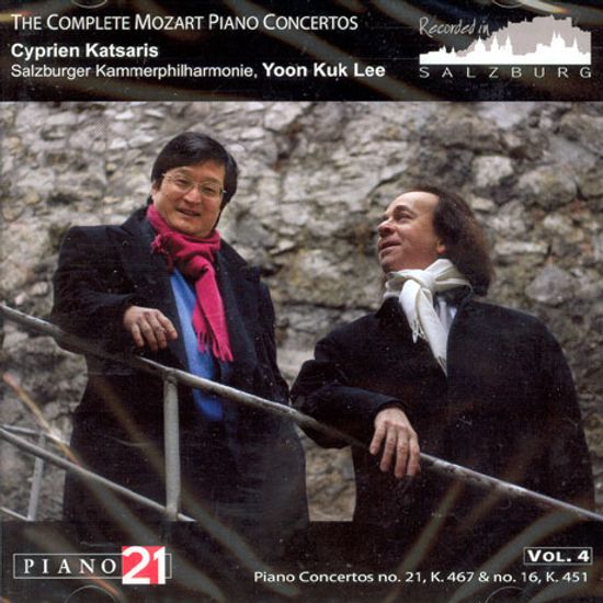THE COMPLETE MOZART PIANO CONCERTOS/ KATSARIS/LEE VOL.4 NO.21 K467 & NO.16 K451