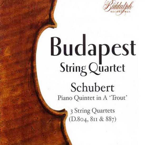 PIANO QUINTET 'TROUT' & 3 STRING QUARTETS/ BUDAPEST STRING QUARTET [슈베르트: 현악 사중주 - 부다페스트 현악 사중주단]
