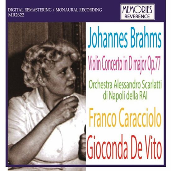 VIOLIN CONCERTO/ FRANCO CARACCIOLO, GIOCONDA DE VITO [브람스: 바이올린 협주곡 - 지오콘다 데 비토]
