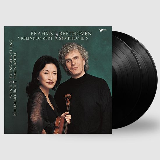 SYMPONY NO.5 & VIOLIN CONCERTO/ KYUNG-WHA CHUNG(정경화), SIMON RATTLE [베토벤, 브람스: 교향곡 5번과 바이올린 협주곡 - 정경화, 사이먼 래틀] [180G LP]